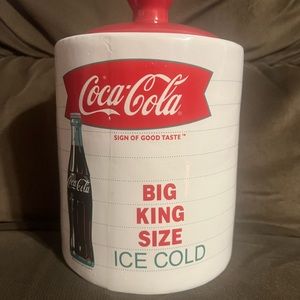 Coca-Cola Big King Size Ice Cold Ceramic Cookie Jar